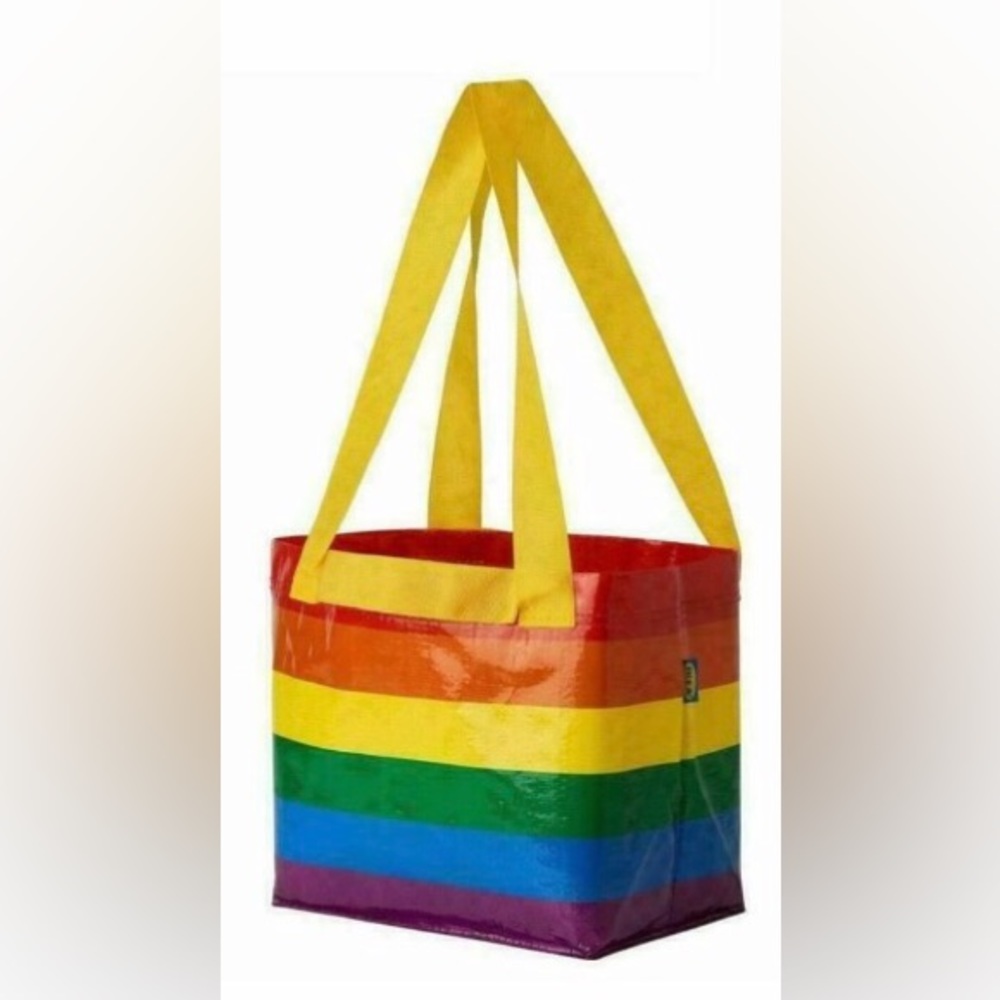 IKEA STORSTOMMA Rainbow Pride Shopping Bag Tote Limited Edition LGBTQ